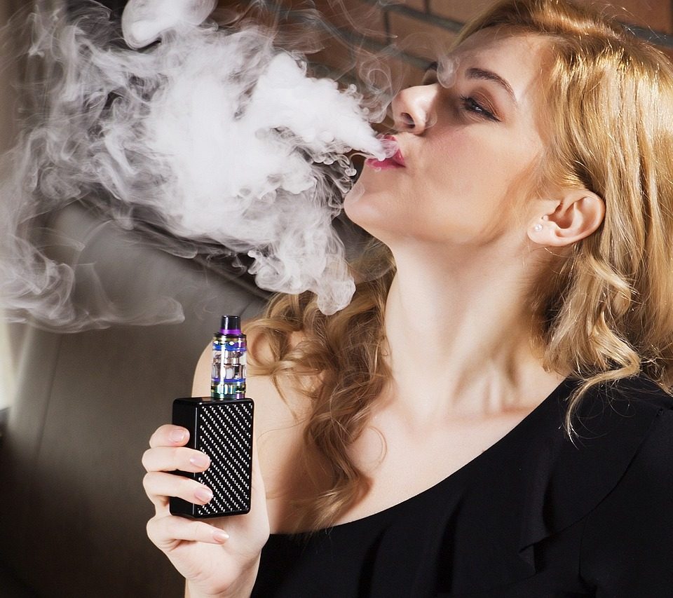 beauty, electronic cigarette, smoke