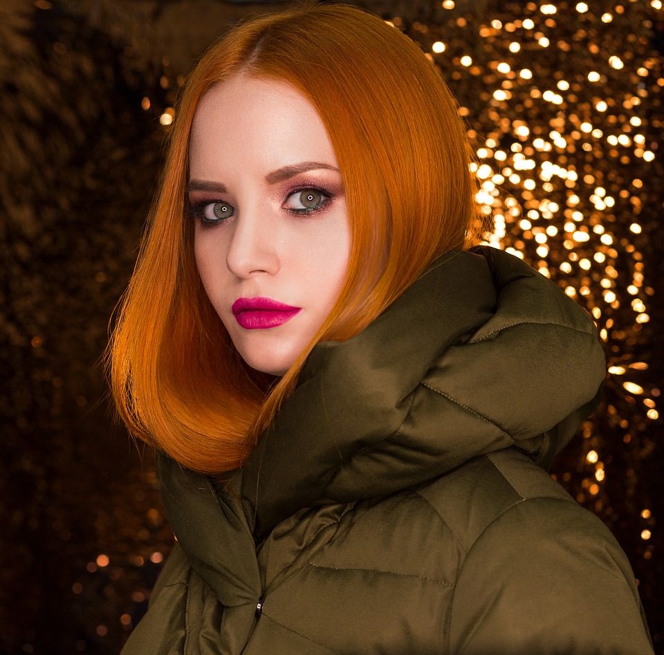 portrait, woman, fashion