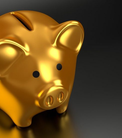 piggy bank, gold, money